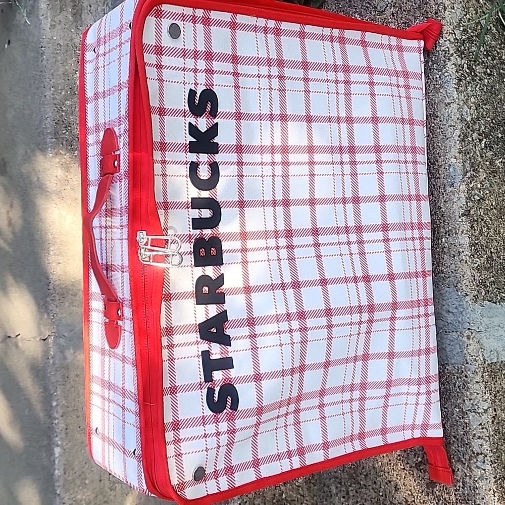 Starbucks Korea Summer Foldable Travel Bag Hand Carrier Used Once